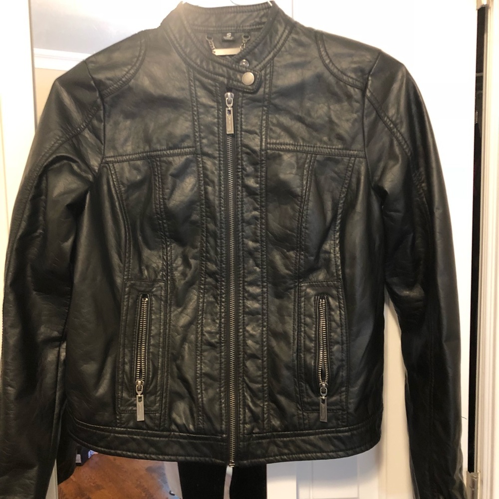 Faux leather jacket